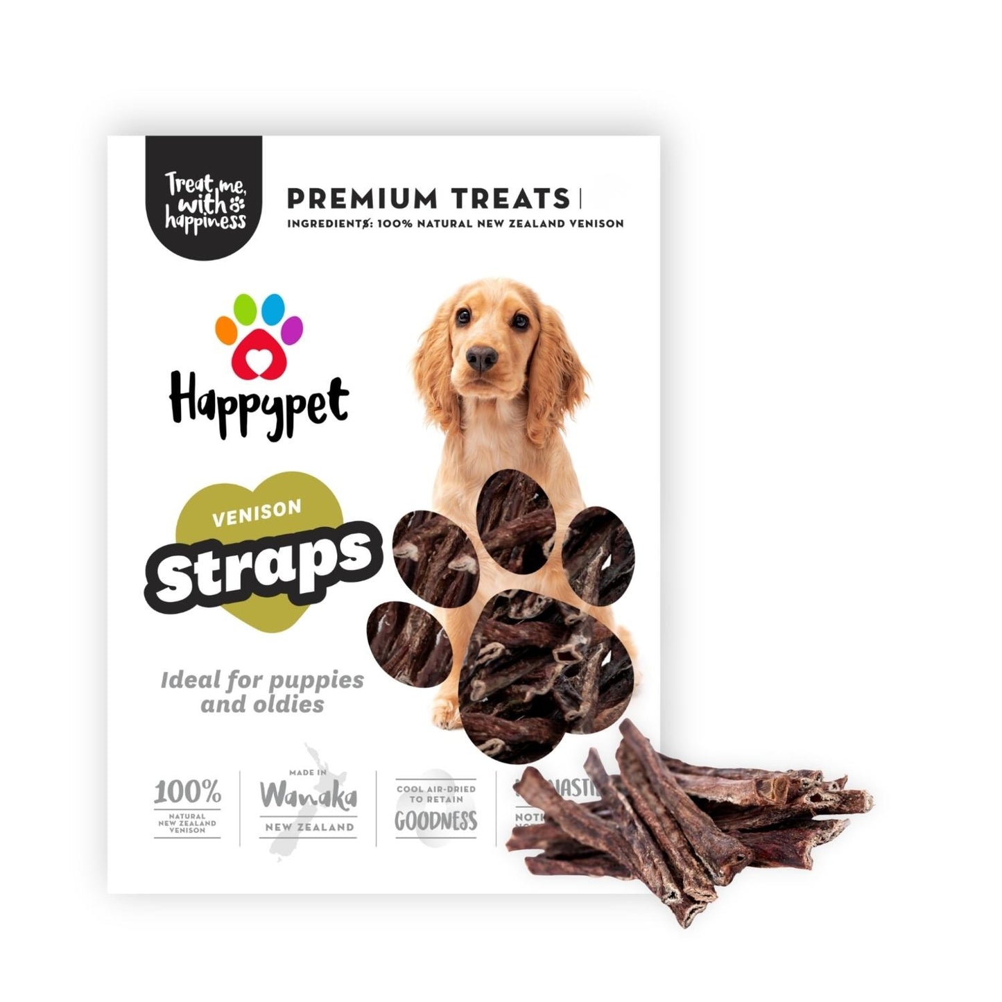 HappyPet Venison Straps Dog Treats