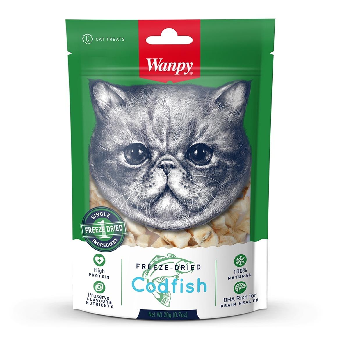 Wanpy Freeze Dried Codfish Cat Treats