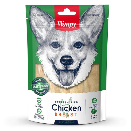 Wanpy Freeze Dried Chicken Breast Dog Treats