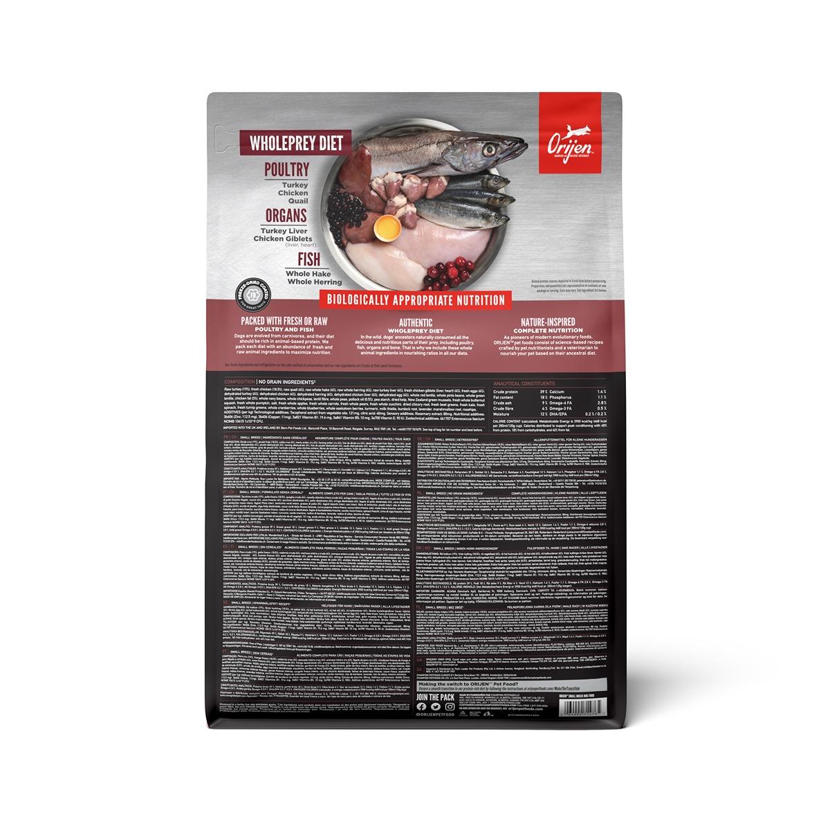 ORIJEN Small Breed Dry Dog Food