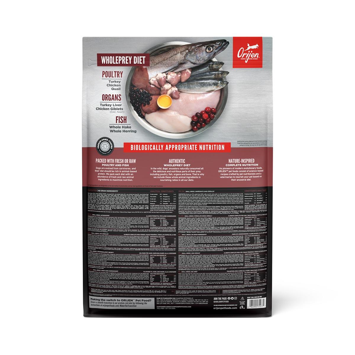 ORIJEN Small Breed Dry Dog Food