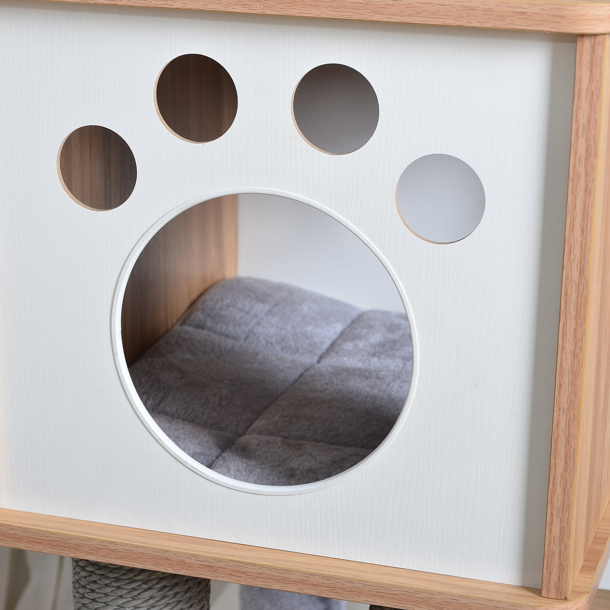 PetPals Wooden 5 Level Cat Tower