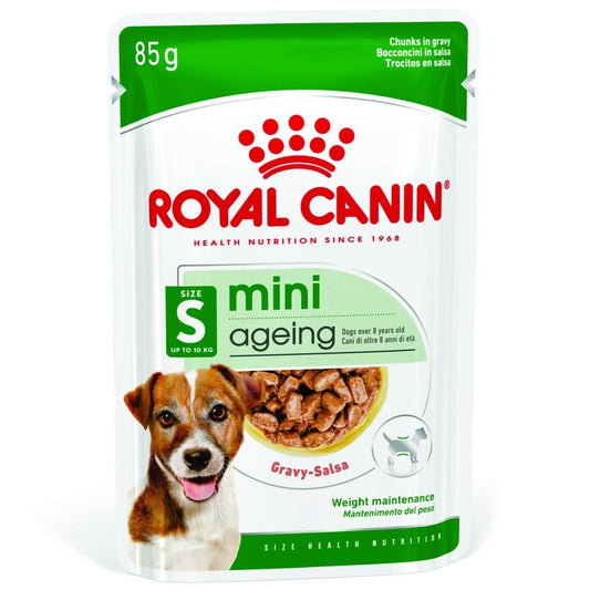 Royal Canin Mini Ageing 12 + Gravy Wet Dog Food