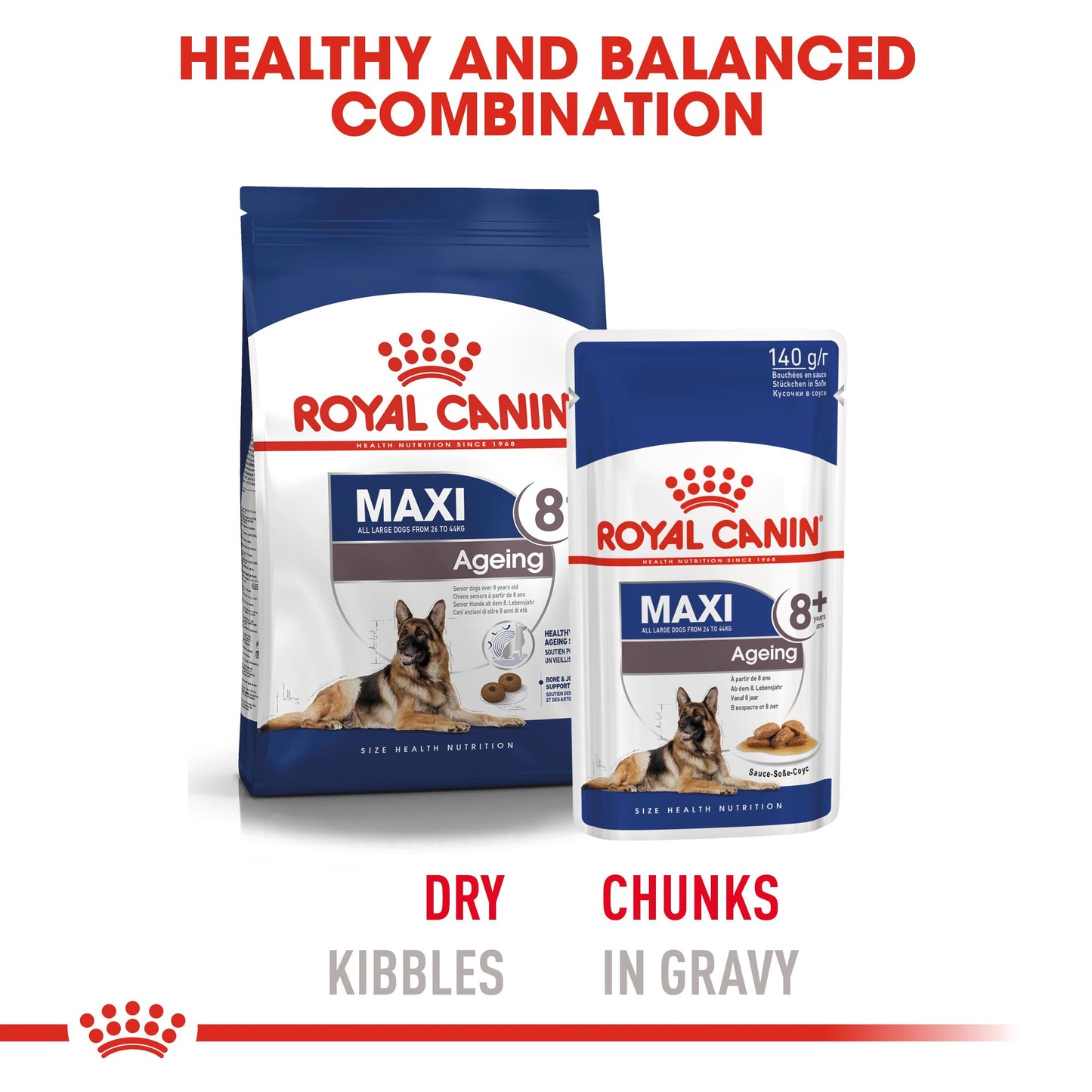 Royal Canin Maxi Ageing 8+ Gravy Wet Dog Food