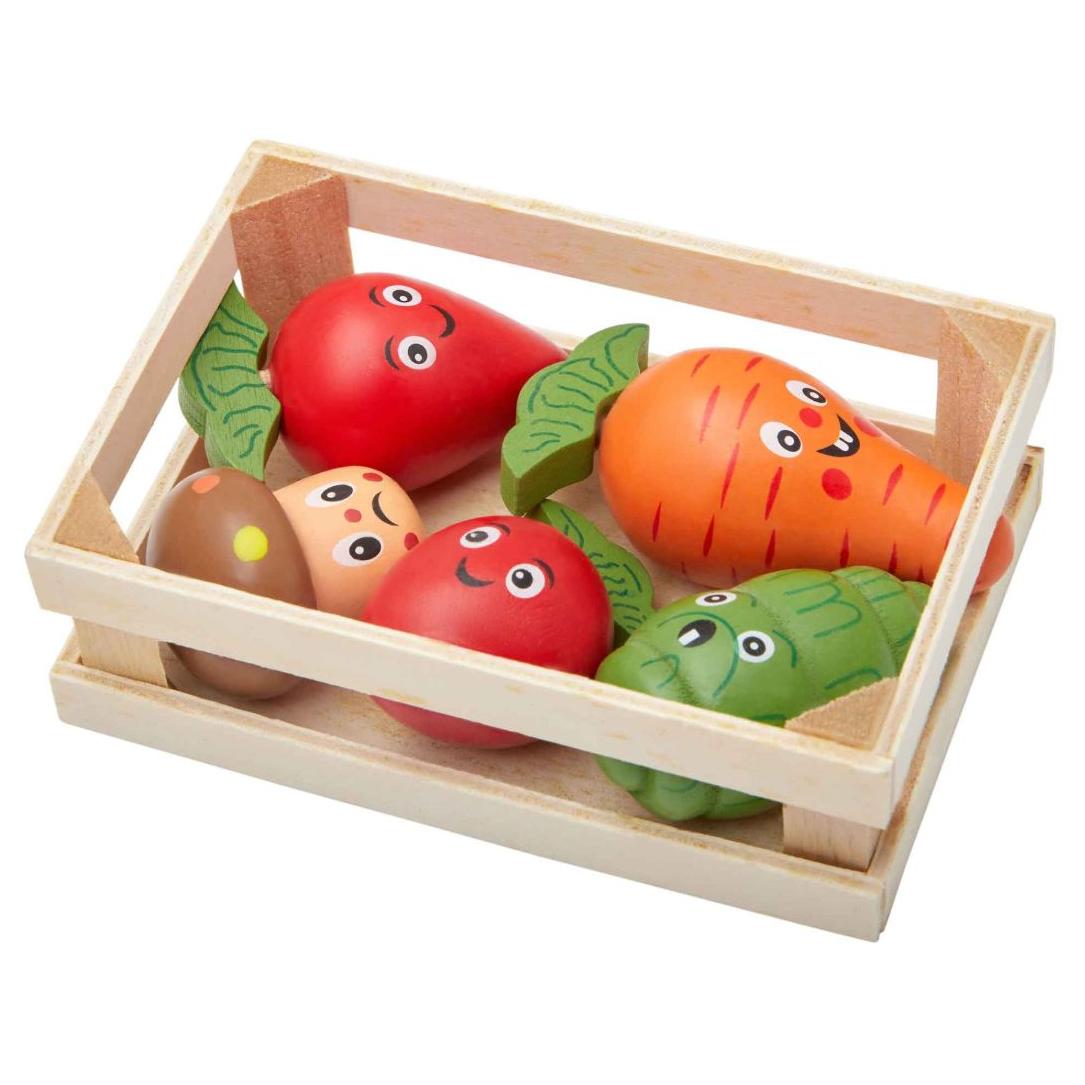 Lexi & Me Small Animal Wooden Chew Veggies in a Crate