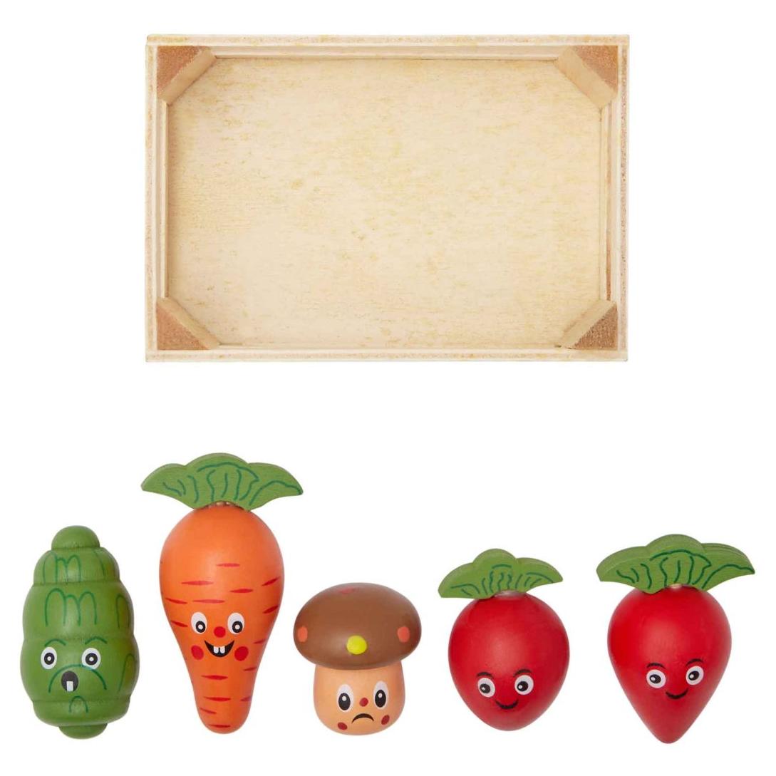 Lexi & Me Small Animal Wooden Chew Veggies in a Crate
