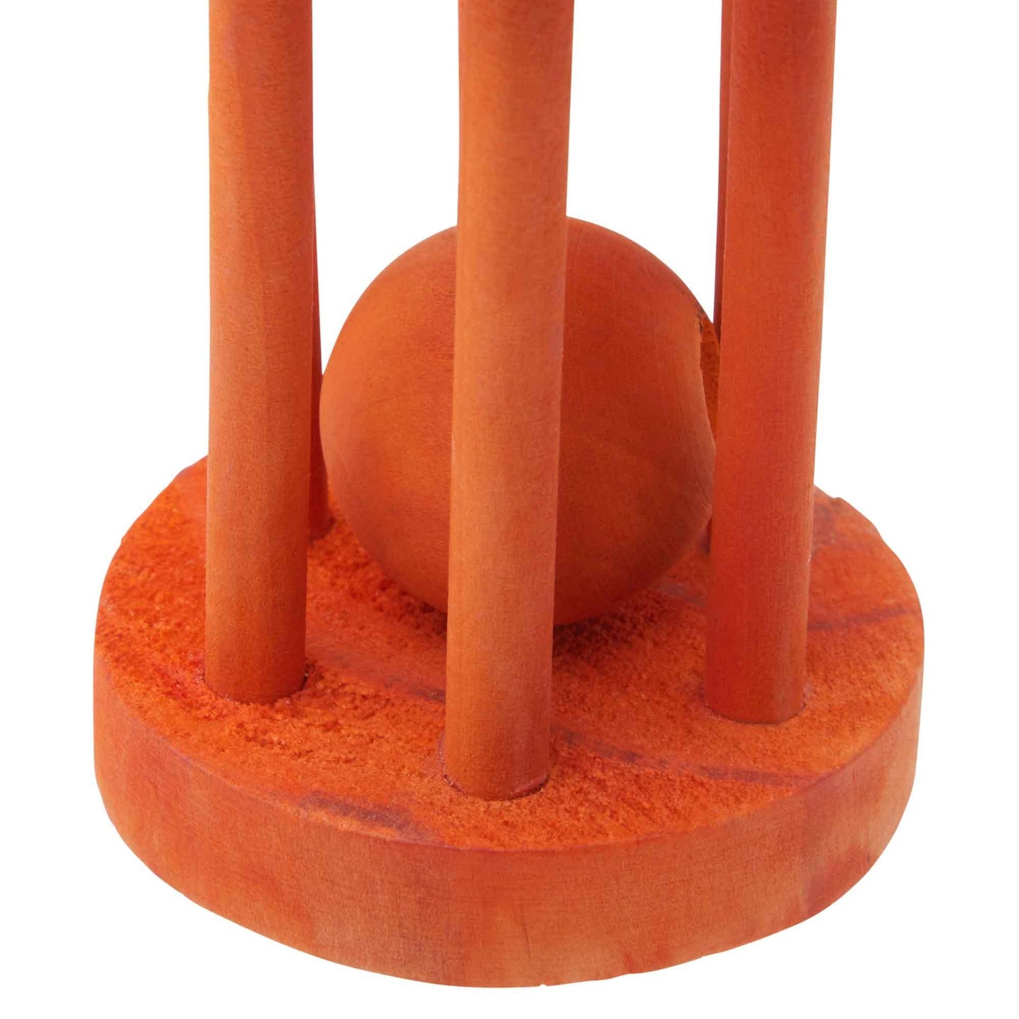 Lexi & Me Small Animal Wooden Chew Rolling Barrel Orange