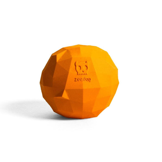 Zee.Dog Orange Treat Dispensing Dog Toy