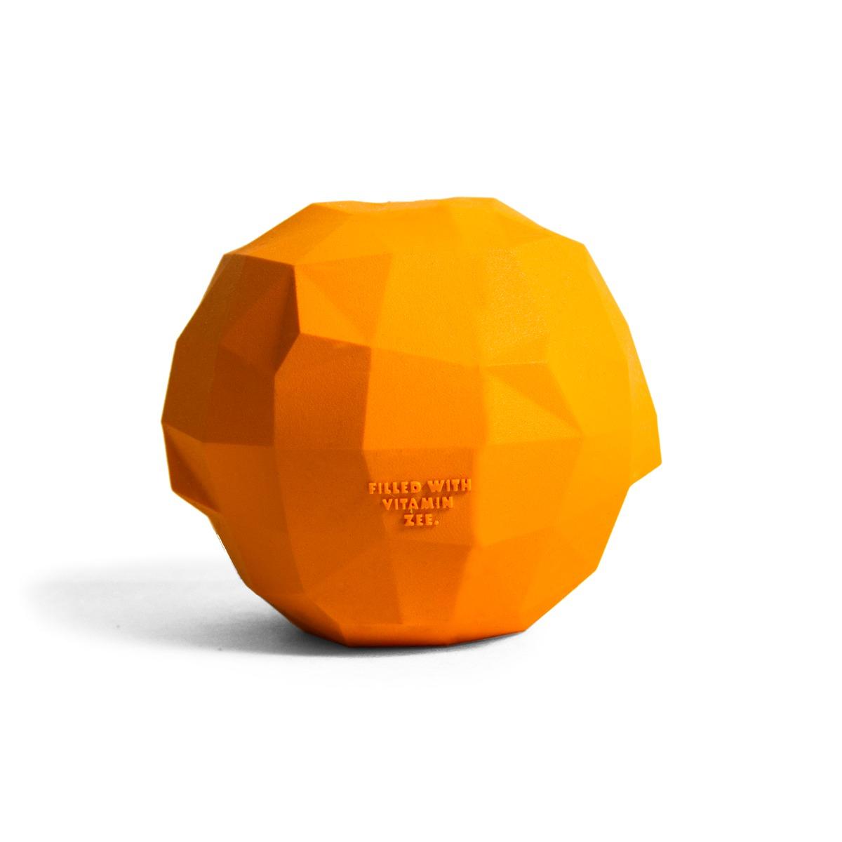 Zee.Dog Orange Treat Dispensing Dog Toy