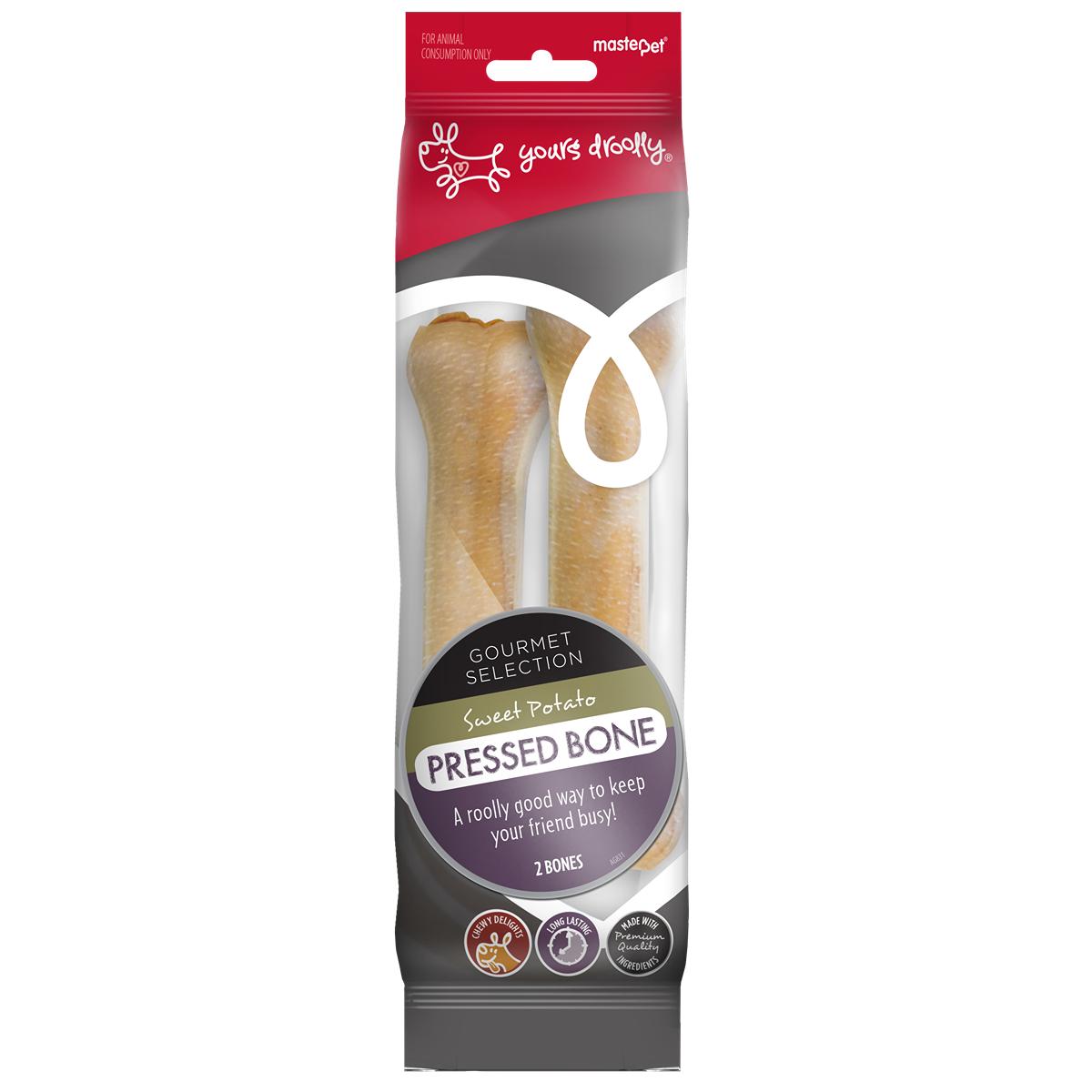 Yours Droolly Sweet Potato Pressbone Dog Treat