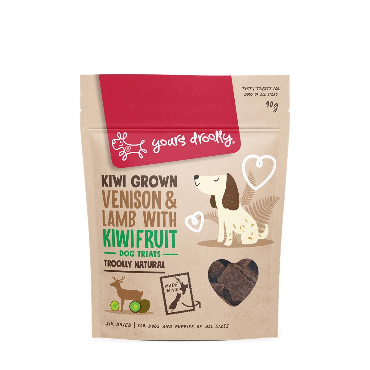 Yours Droolly Kiwi Grown Venison, Lamb & Kiwifruit Dog Treats