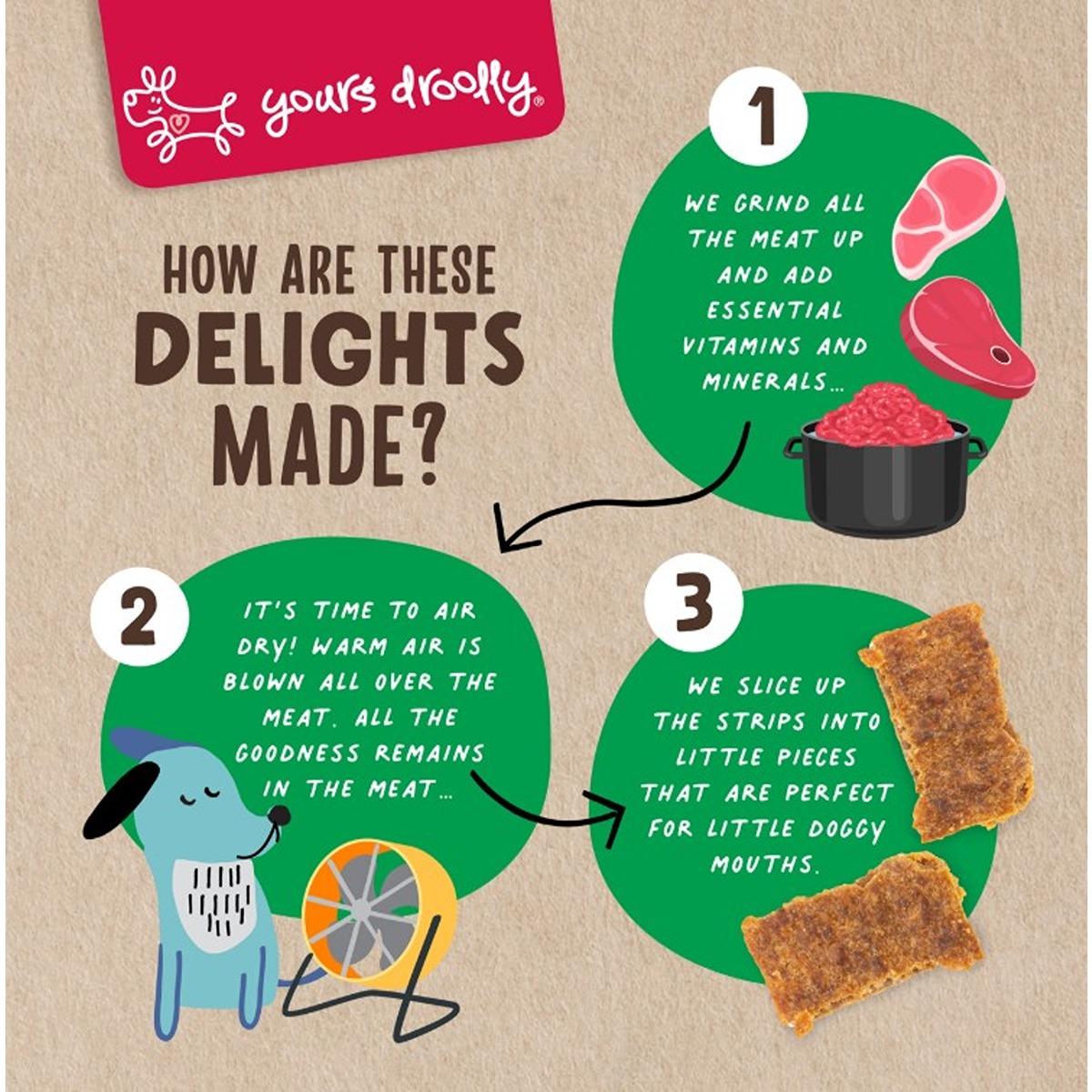 Yours Droolly Kiwi Grown Venison, Lamb & Kiwifruit Dog Treats