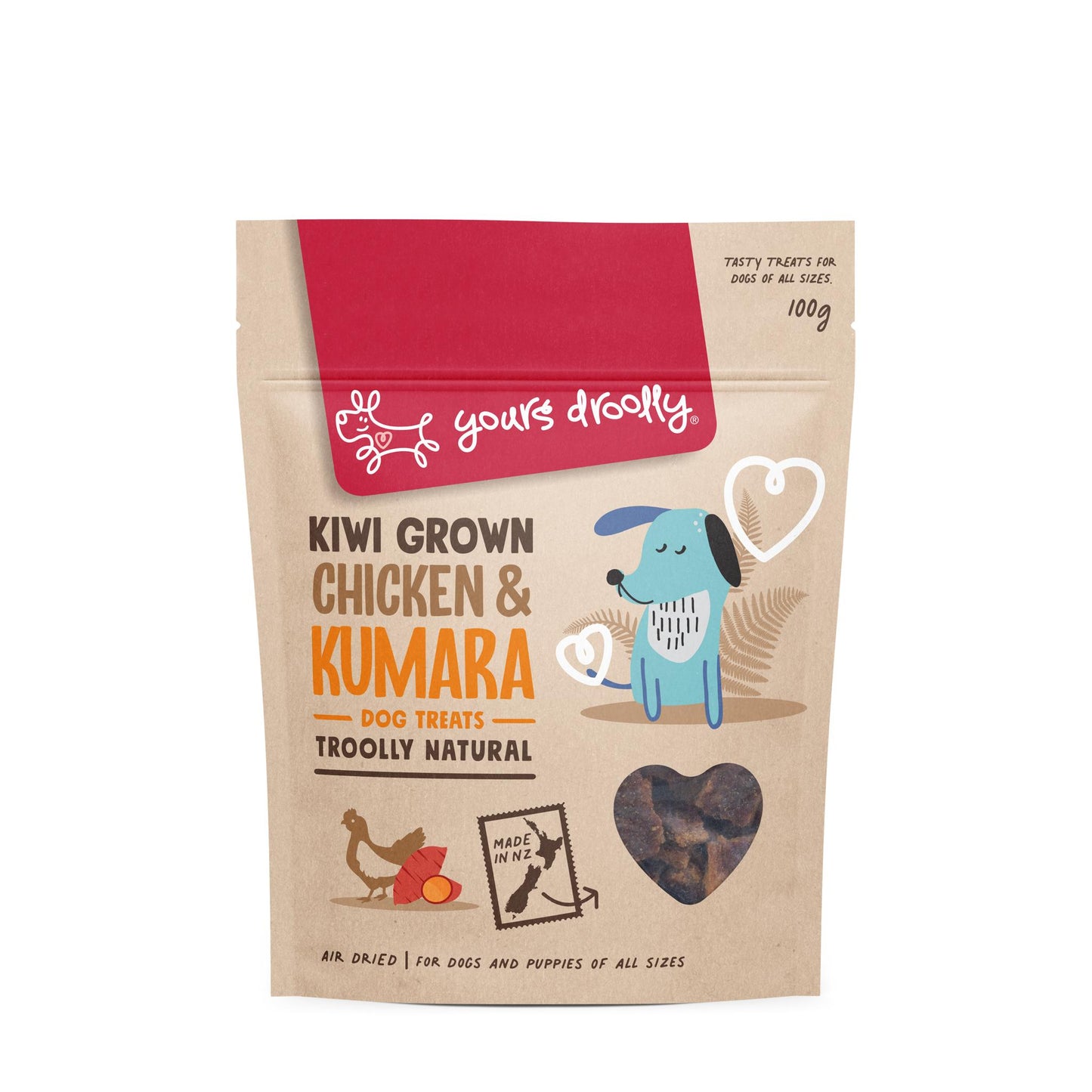 Yours Droolly Kiwi Grown Chicken & Kumara Dog Treats