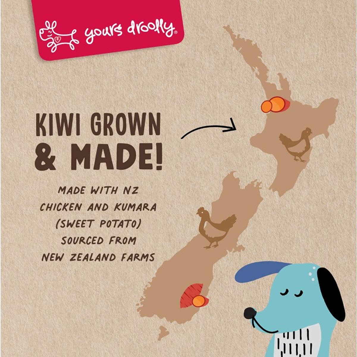 Yours Droolly Kiwi Grown Chicken & Kumara Dog Treats