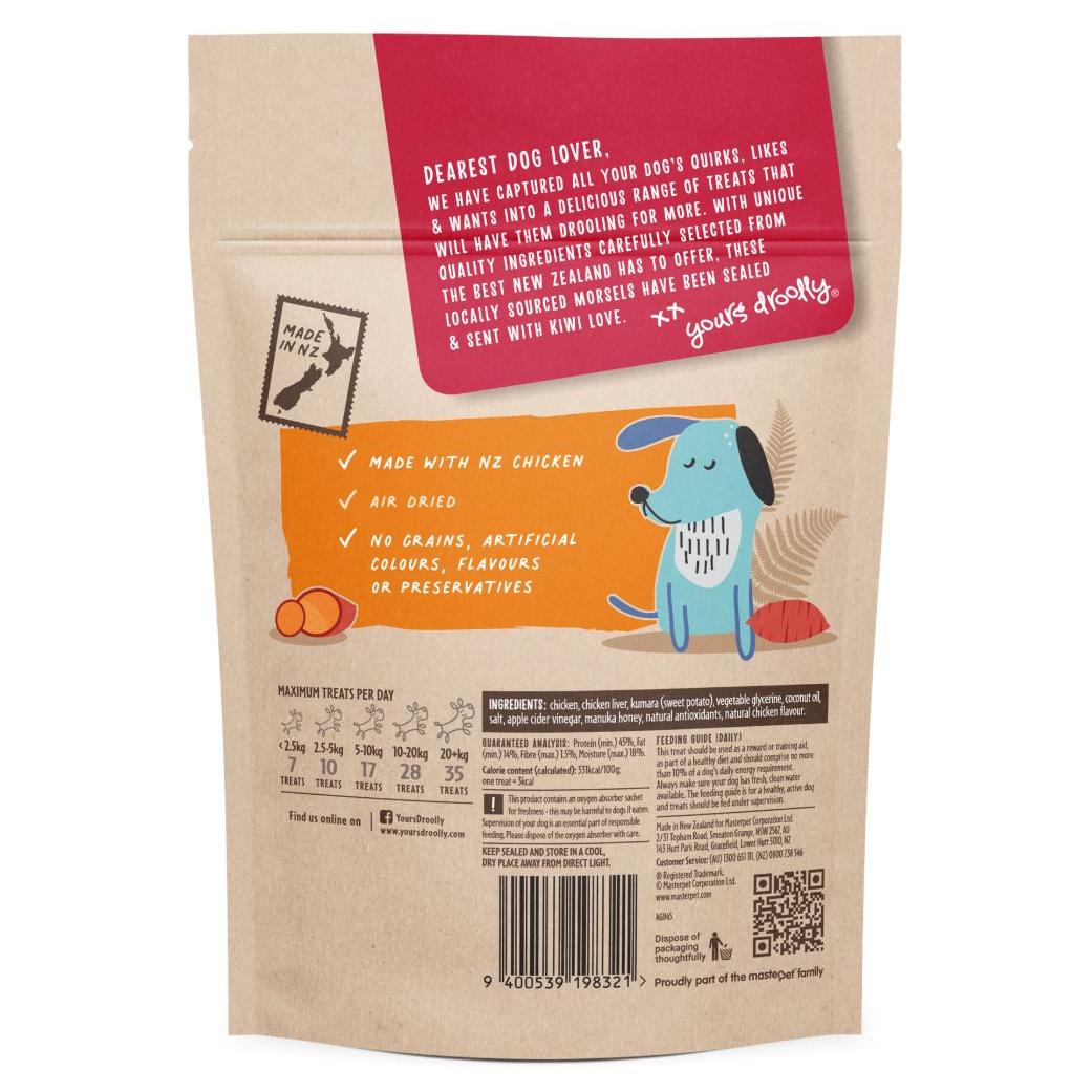 Yours Droolly Kiwi Grown Chicken & Kumara Dog Treats