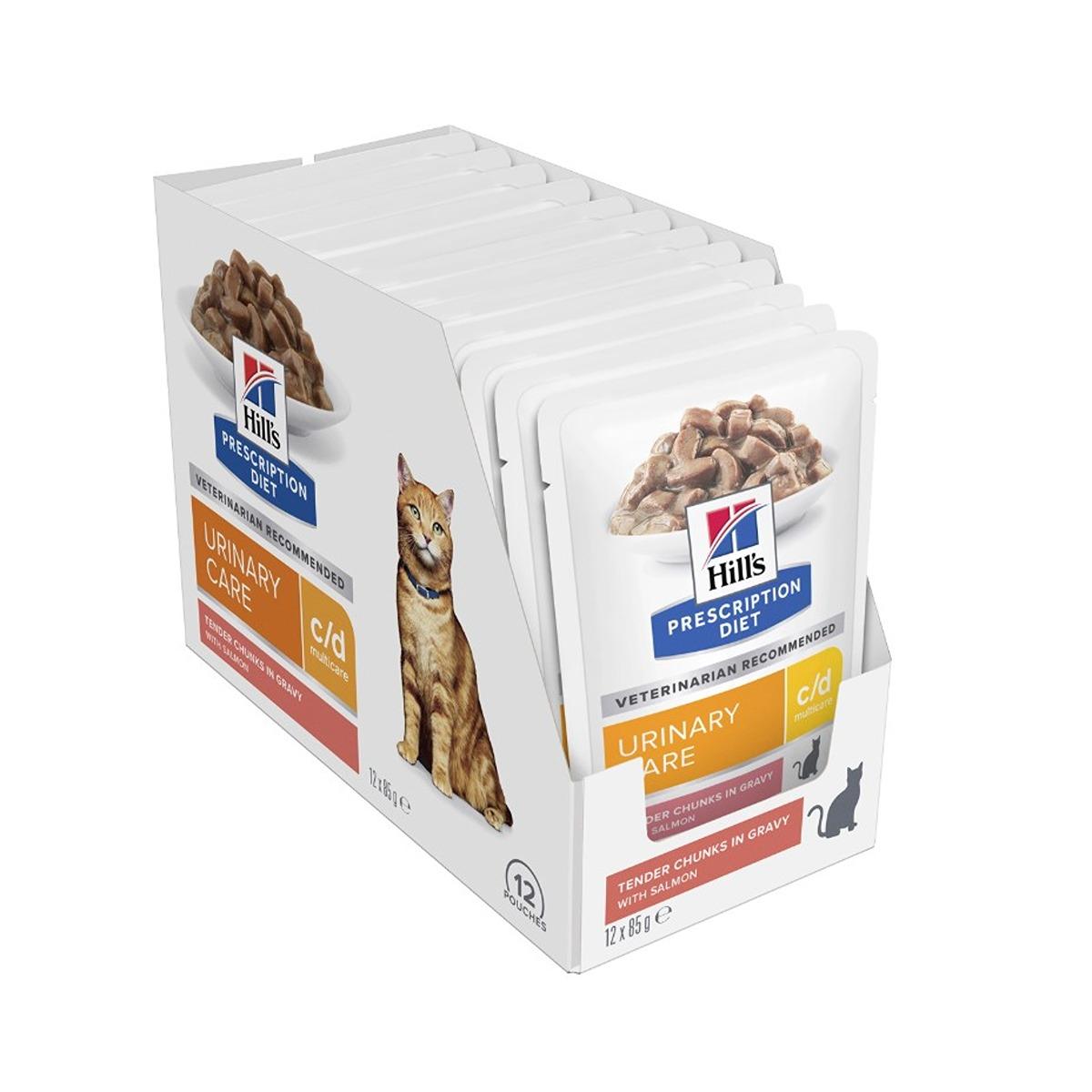 Hill's Prescription Diet c/d Multicare Salmon Wet Cat Food Pouches