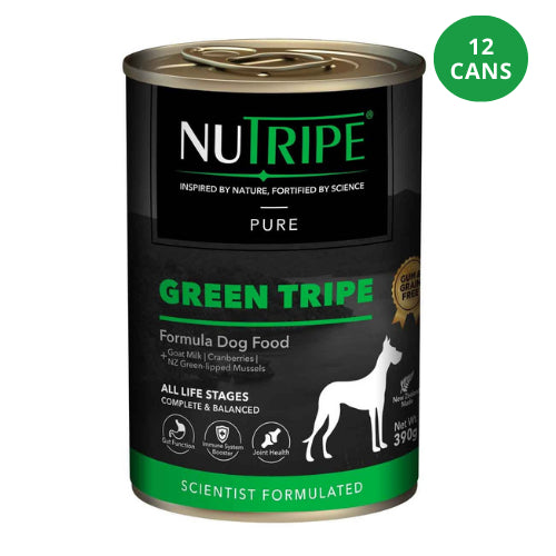 NUTRIPE Pure Gum-Free Green Tripe Wet Dog Food