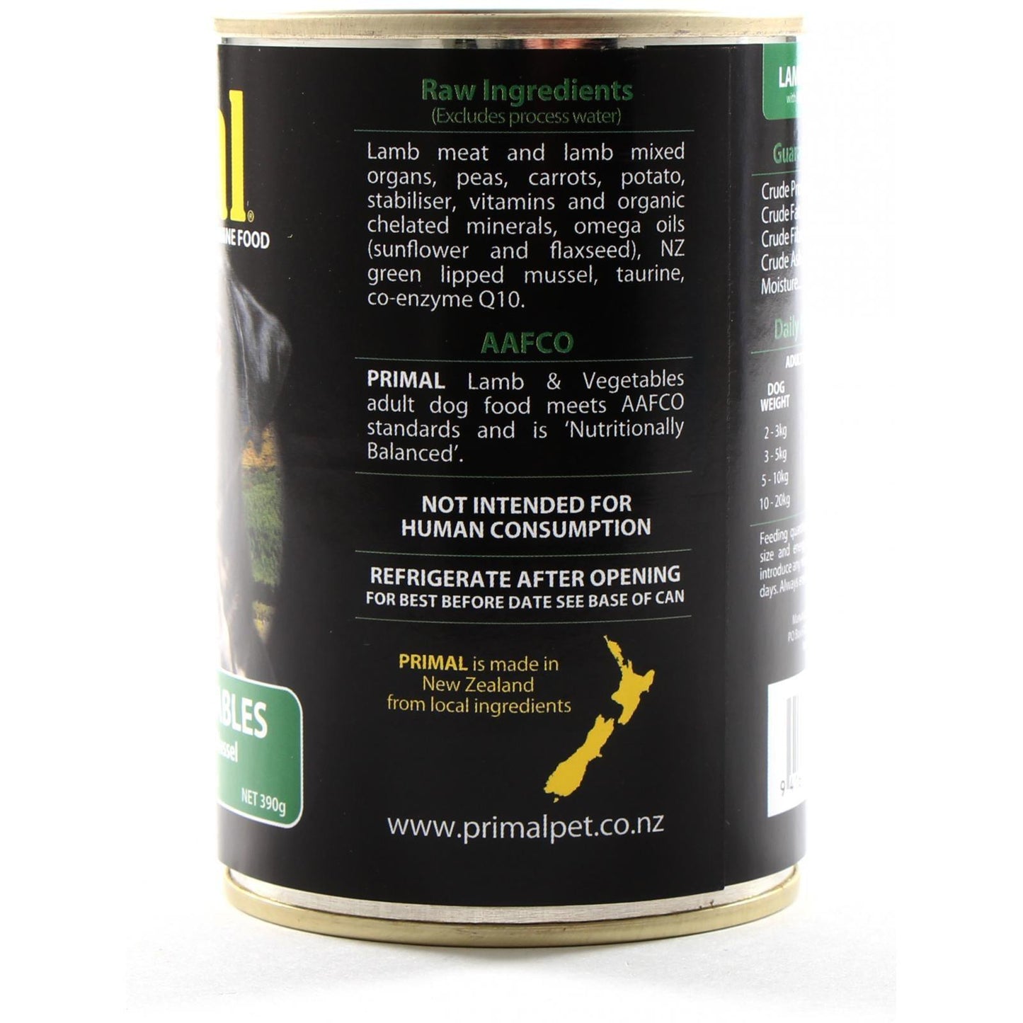 Primal Dog Lamb & Vegetables Wet Dog Food