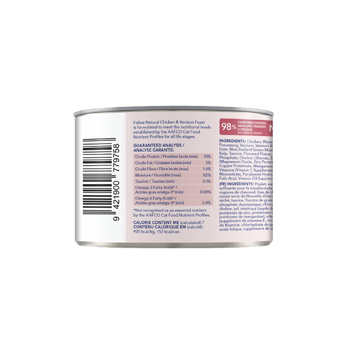 Feline Natural Chicken & Venison Wet Cat Food