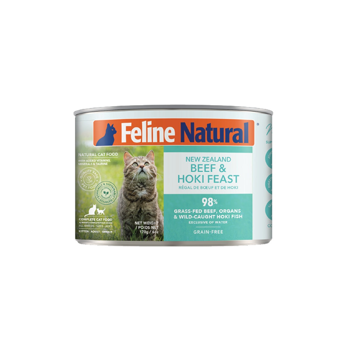 Feline Natural Beef & Hoki Feast Wet Cat Food