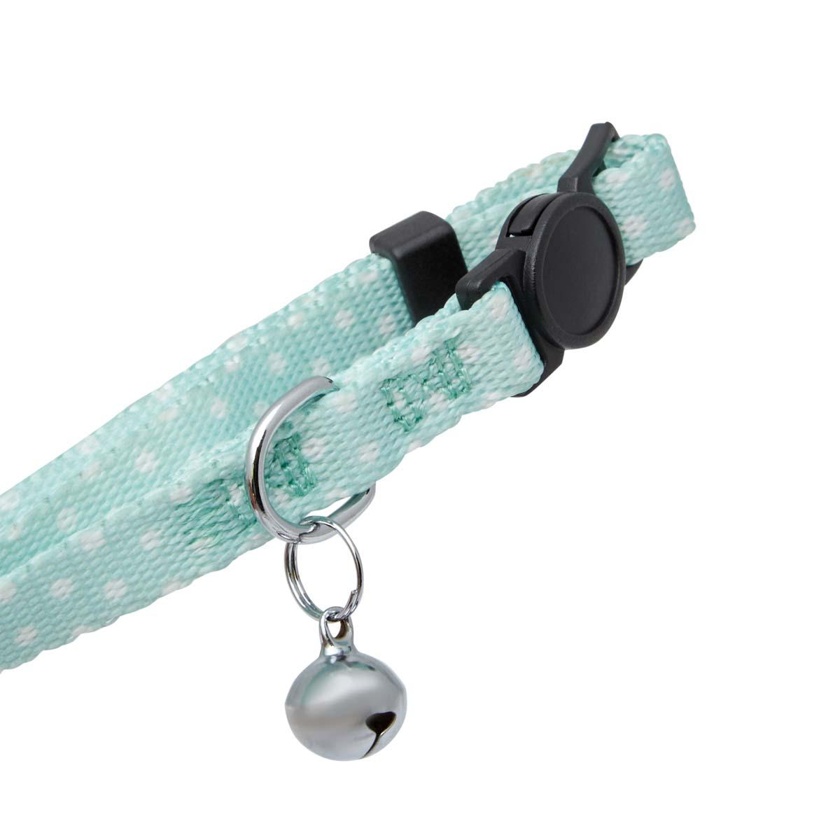 Lexi & Me Mint Polka Dot Cat Collar