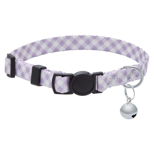 Lexi & Me Lilac Gingham Cat Collar