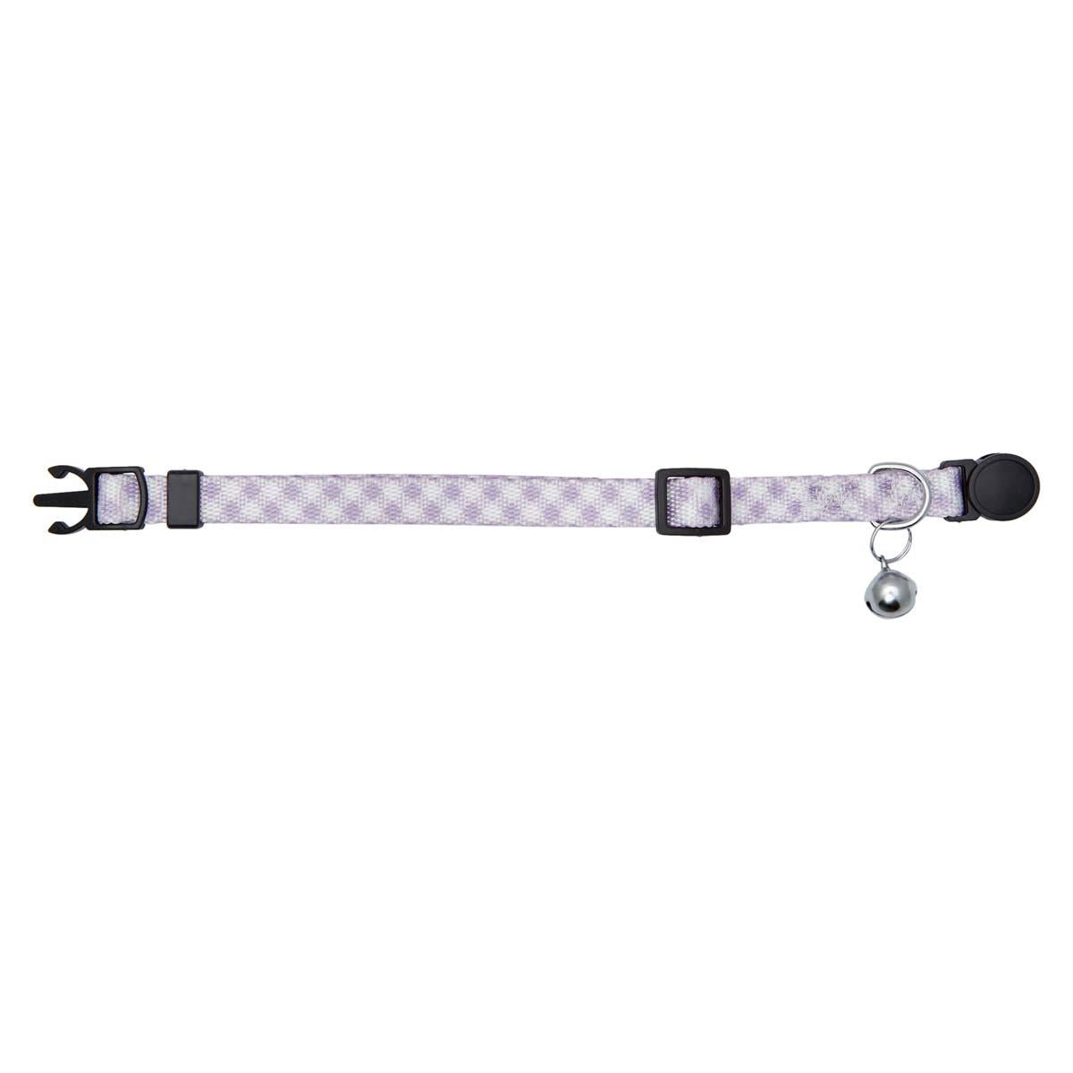 Lexi & Me Lilac Gingham Cat Collar