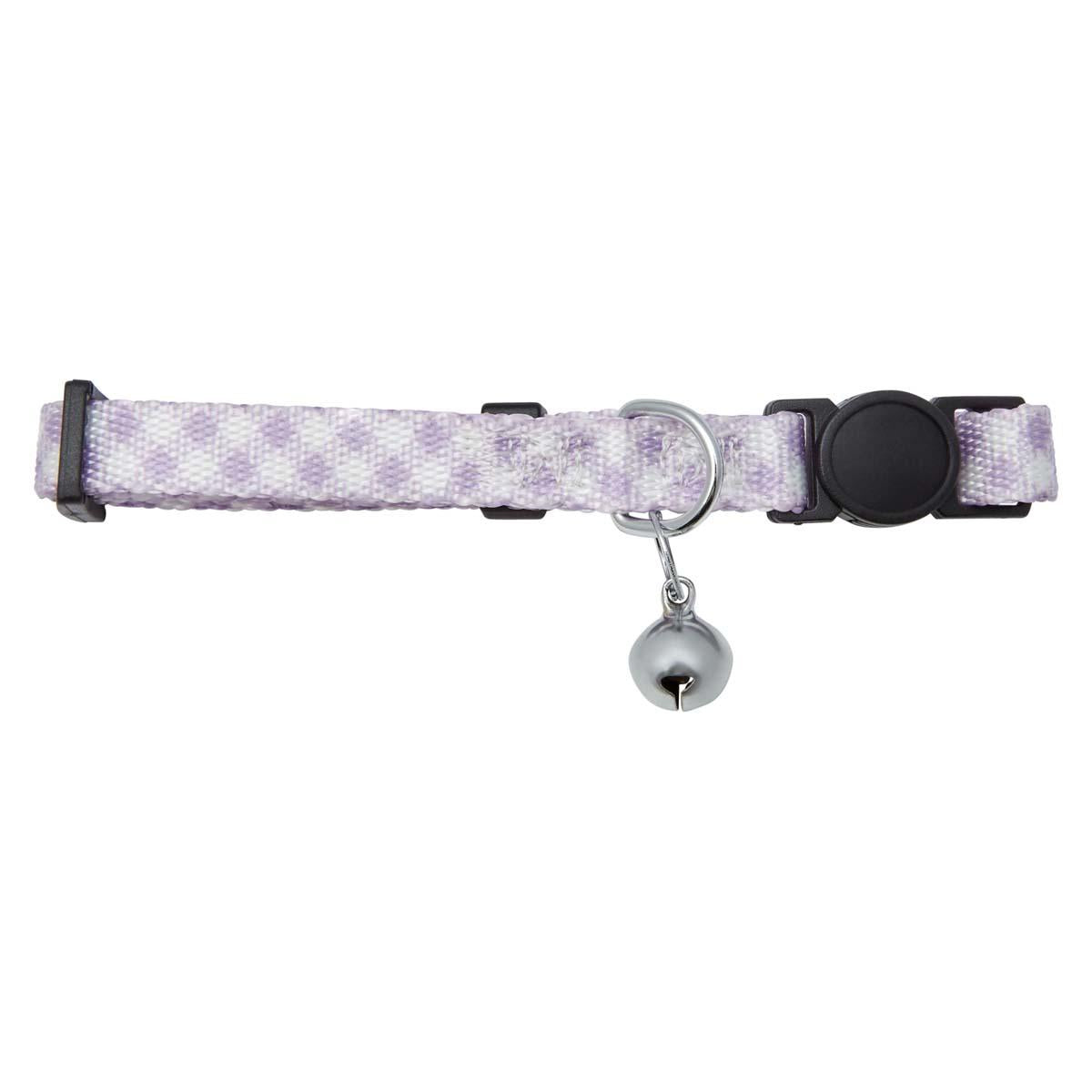 Lexi & Me Lilac Gingham Cat Collar