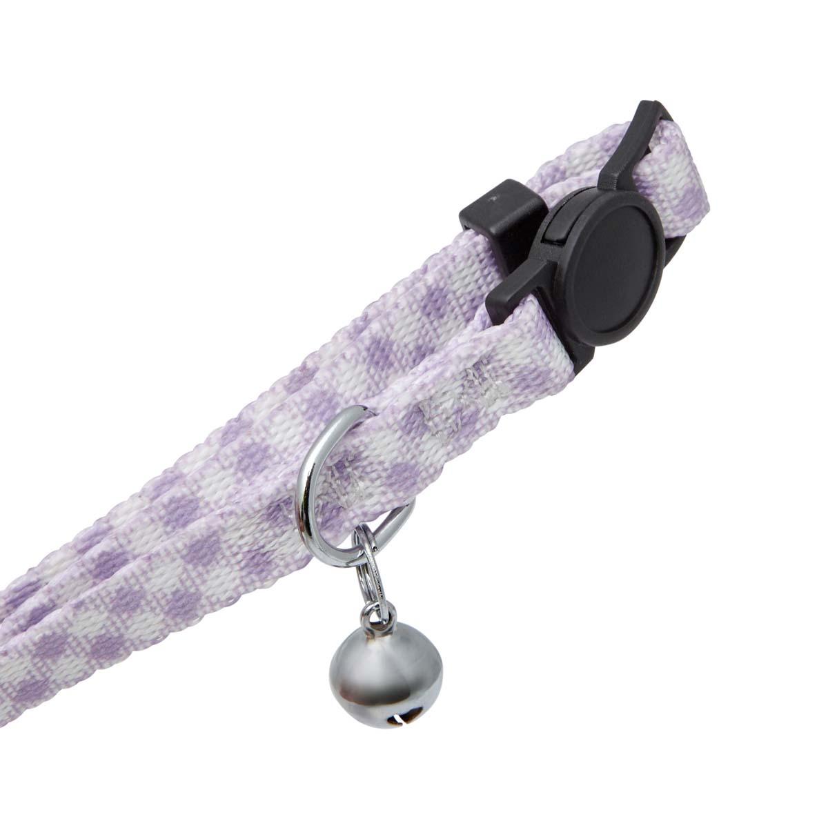 Lexi & Me Lilac Gingham Cat Collar