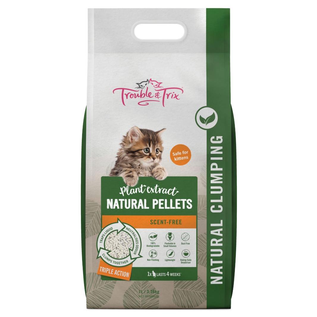 Trouble & Trix Natural Pellet Cat Litter