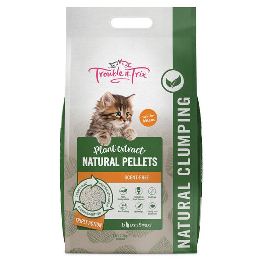 Trouble & Trix Natural Pellet Cat Litter