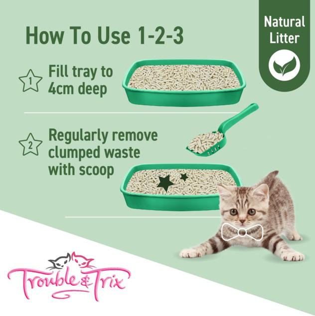 Trouble & Trix Natural Pellet Cat Litter