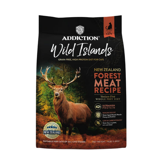 Addiction Wild Islands Forest Meat Venison Dry Cat Food