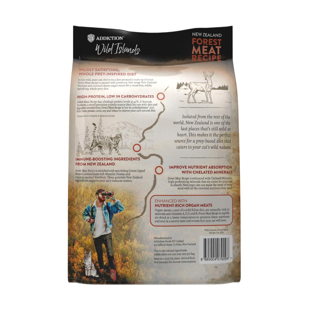 Addiction Wild Islands Forest Meat Venison Dry Cat Food