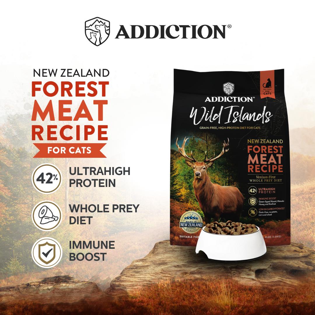 Addiction Wild Islands Forest Meat Venison Dry Cat Food
