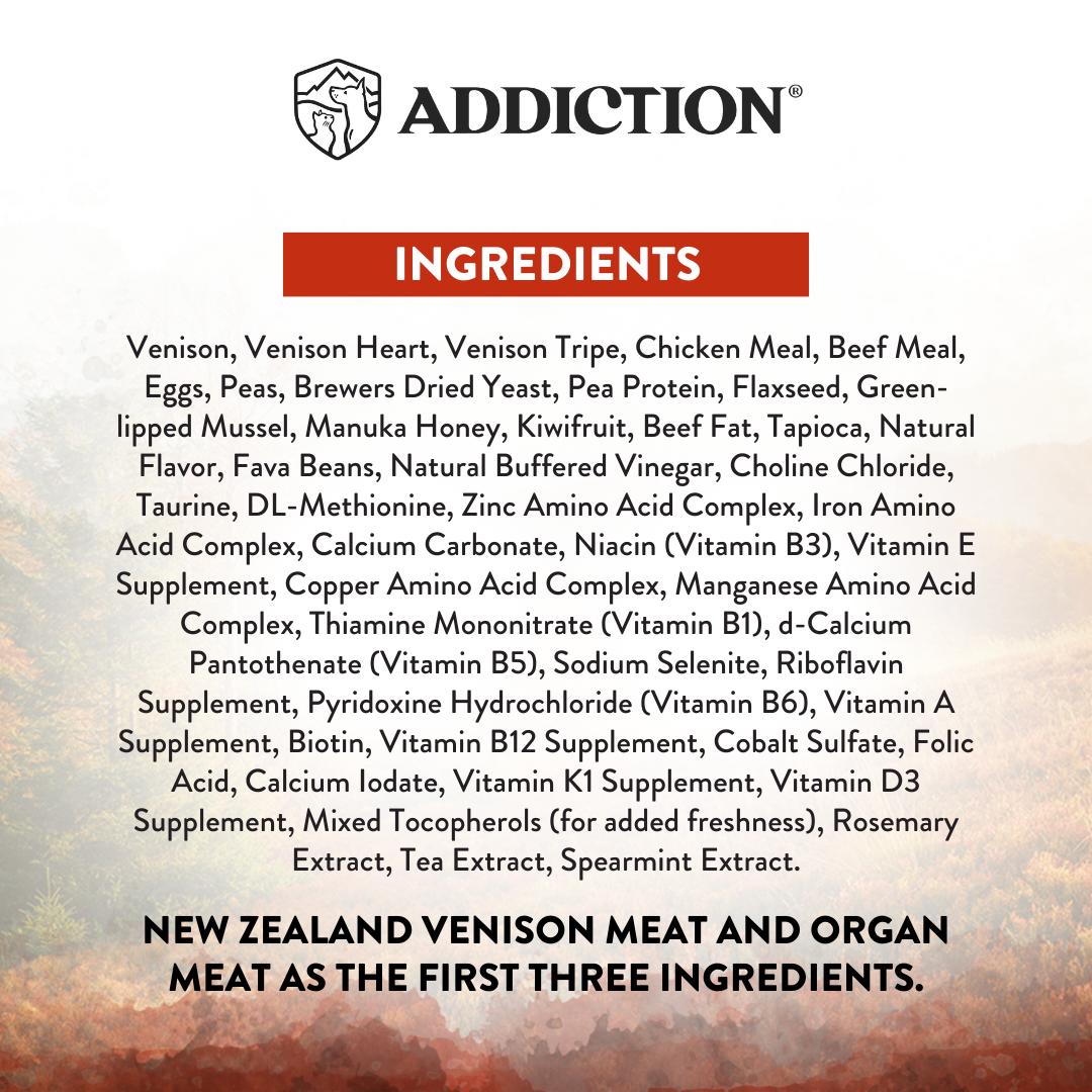 Addiction Wild Islands Forest Meat Venison Dry Cat Food