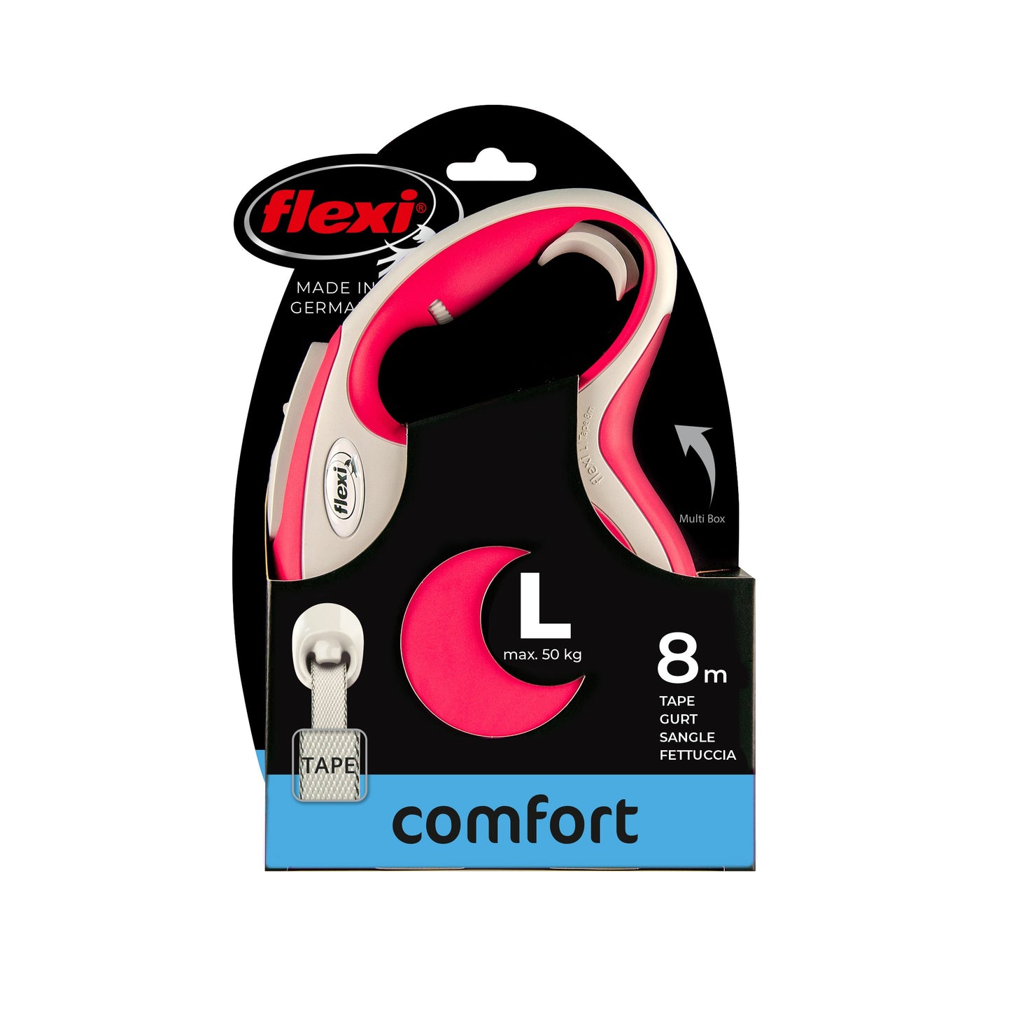 Flexi Dog Comfort TAPE Retractable Leash 8M