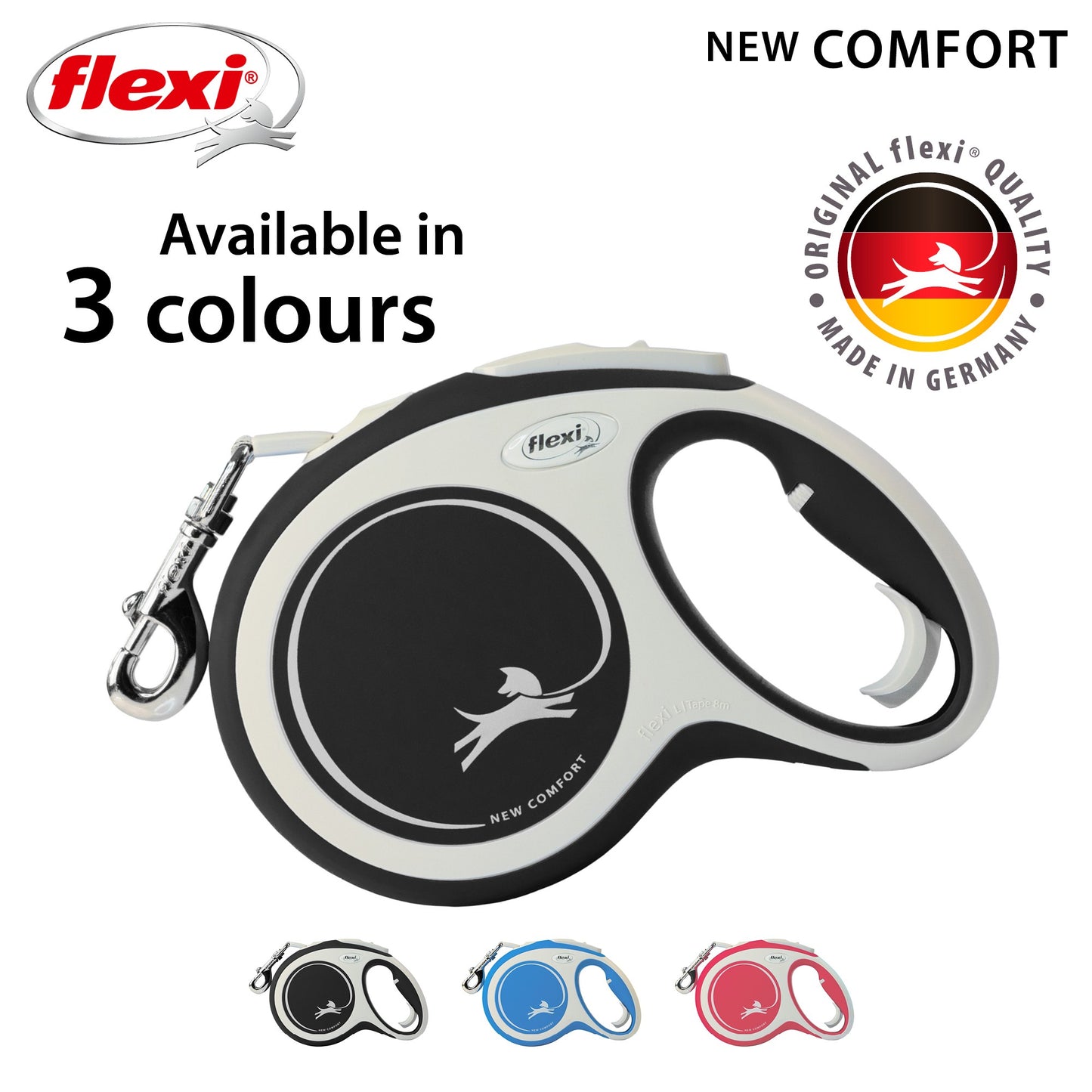 Flexi Dog Comfort TAPE Retractable Leash 8M