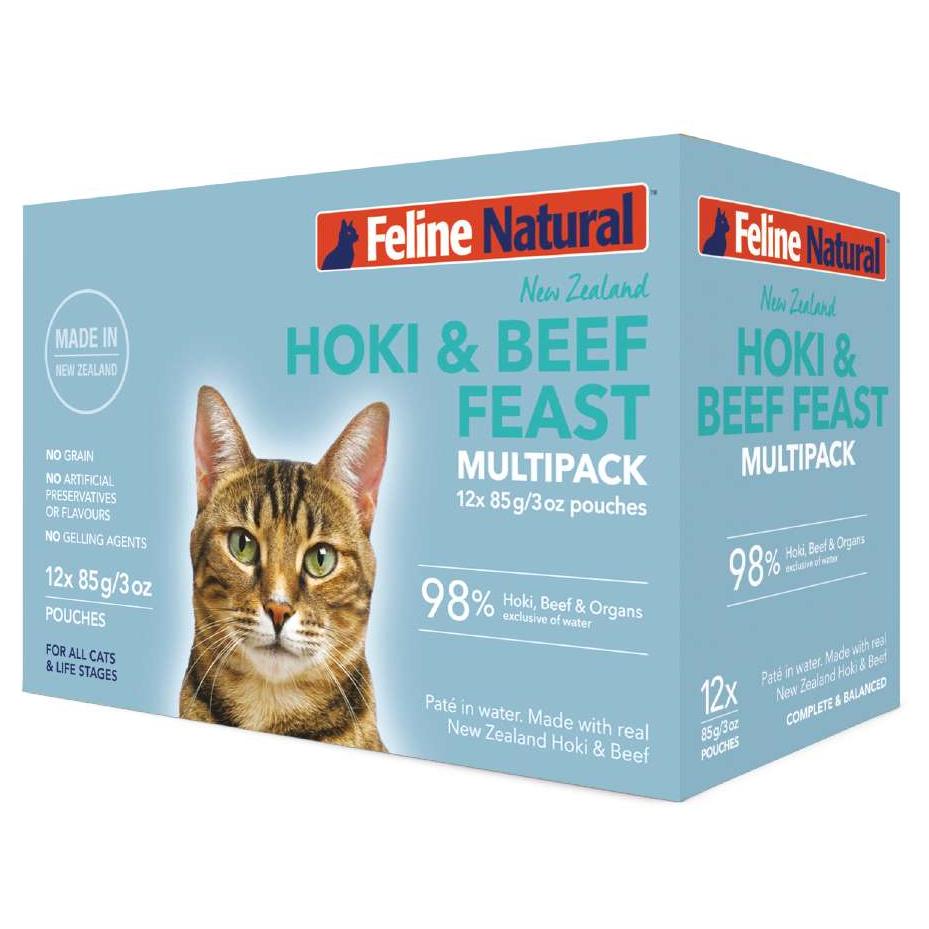 Feline Natural Hoki & Beef Pouch Wet Cat Food