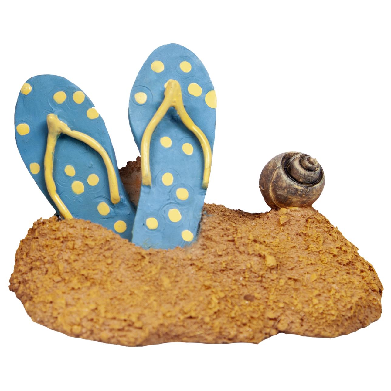 Aqua One Ornament Polkadot Thongs