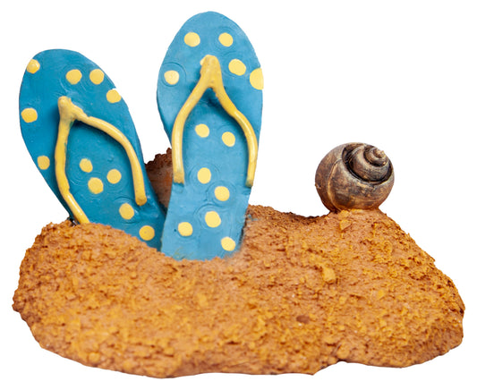 Aqua One Ornament Polkadot Thongs