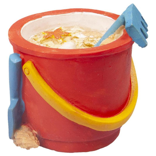 Aqua One Ornament Sand Bucket with Shells