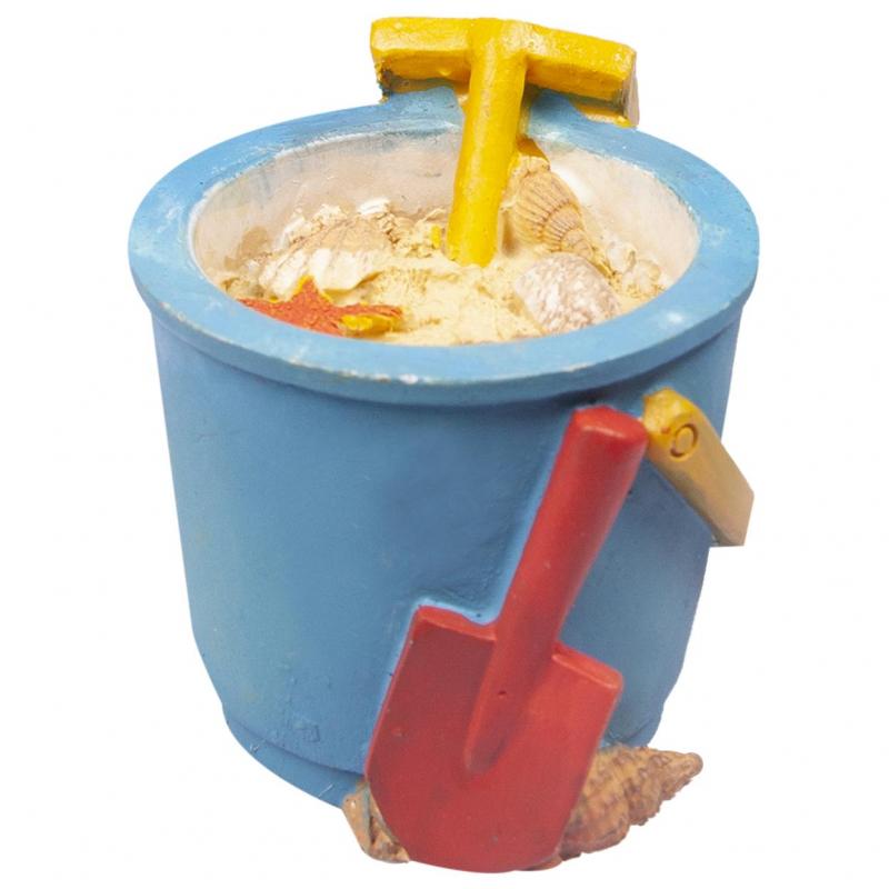Aqua One Ornament Sand Bucket with Shells
