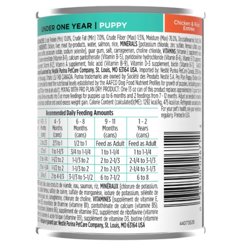 Pro Plan Pate Puppy Chicken & Brown Rice Wet Dog Food