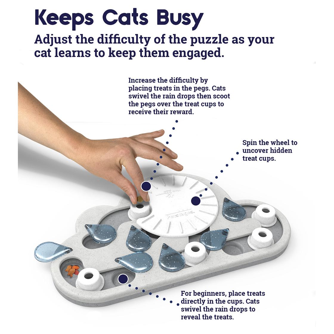 Nina Ottosson Rainy Day Interactive Cat Treat Puzzle
