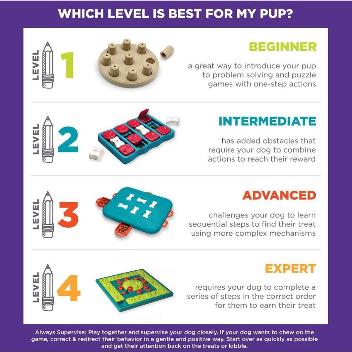 Nina Ottosson Interactive Treat MultiPuzzle Dog Toy