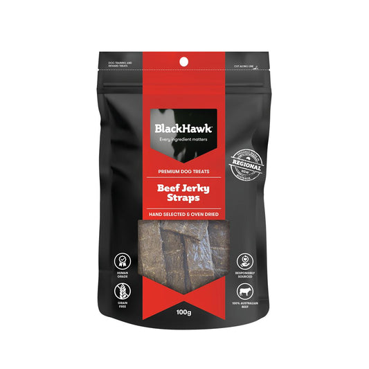 Black Hawk Beef Straps Dog Treats