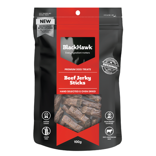 Black Hawk Dog Treat Beef Sticks
