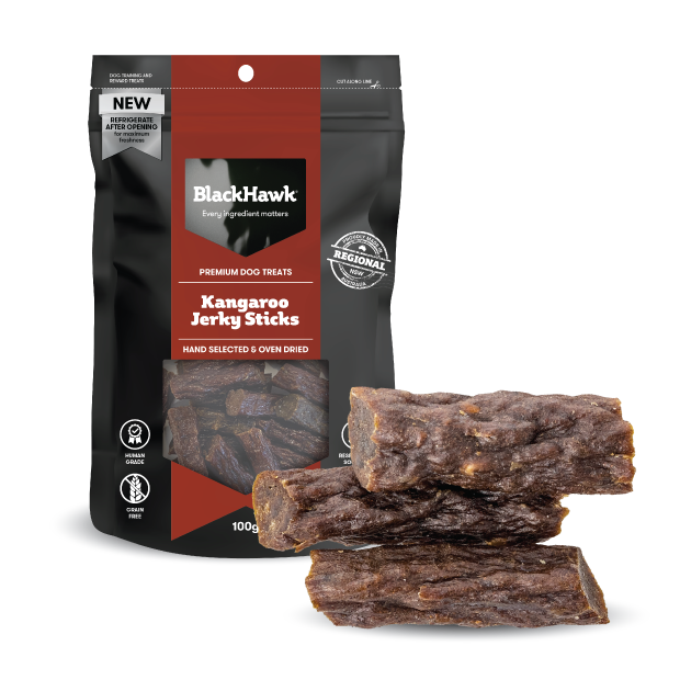 Black Hawk Dog Treat Kangaroo Sticks