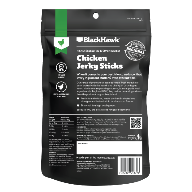 Black Hawk Chicken Sticks Dog Treats